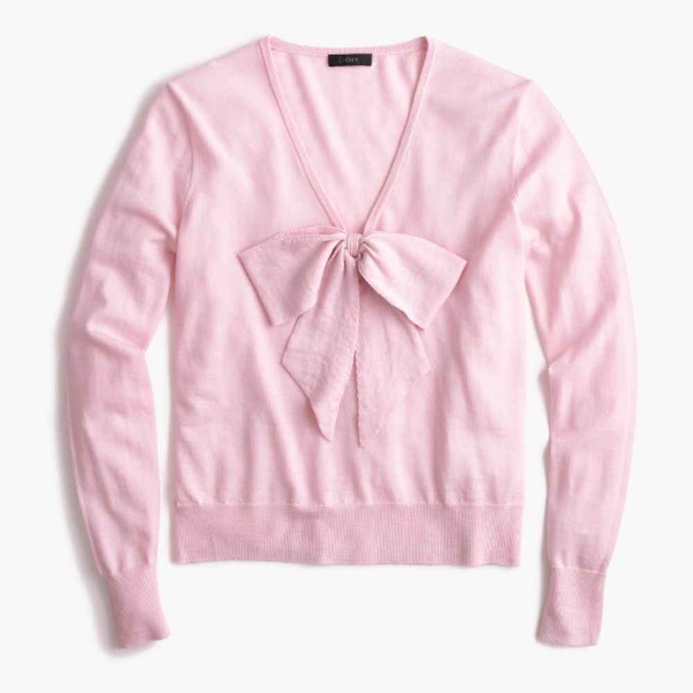 J.Crew J Crew wool bow sweater